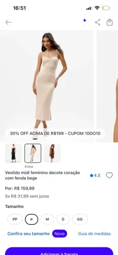 Vestido novo nunca usado com etiqueta
