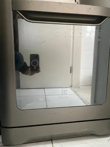 Lavadora de louças Electrolux 8 serviços cinza le08s semi-nova
