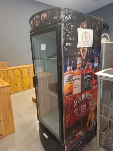 Cervejeira metal frio porta expositor.