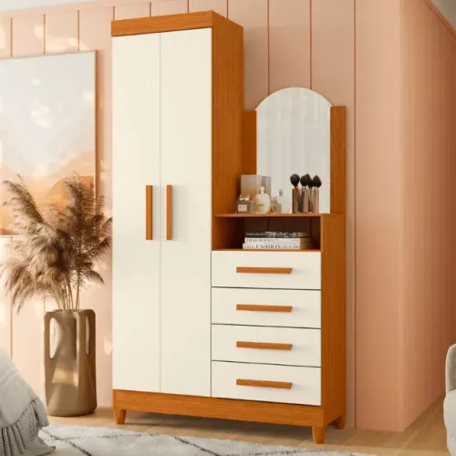 Guarda-roupa Com Cômoda e Penteadeira Nova na Promoção 