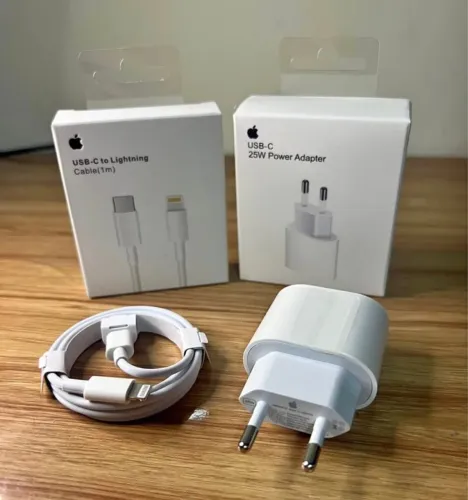 Carregador de iPhone 20w turbo original cabo lightning+ fonte 20w turbo