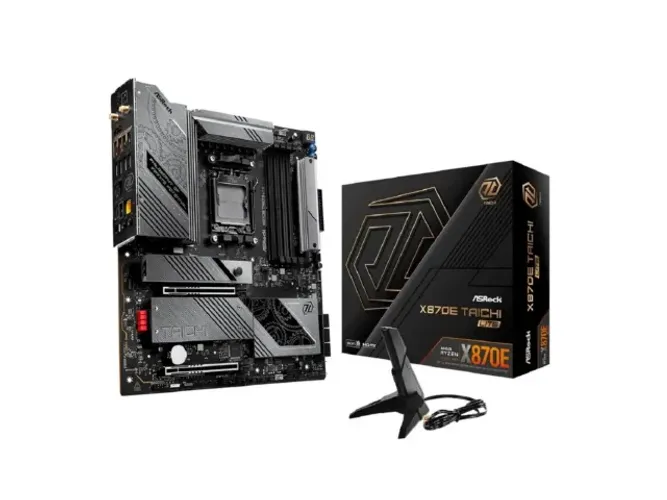 Placa Mãe MB ASROCK X870E TAICHI LITE p/ AMD AM5 4xDDR5/2xPCI-e/6xSATA/4xM.2