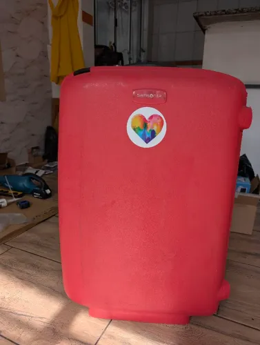 Mala Samsonite grande vermelha 