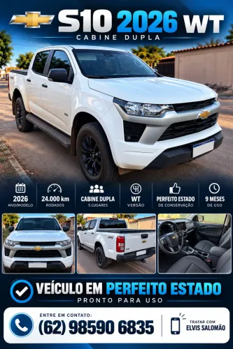 Chevrolet S10 Pick-up WT 2.8 TDI 4X4 CD Diesel AUT 2026
