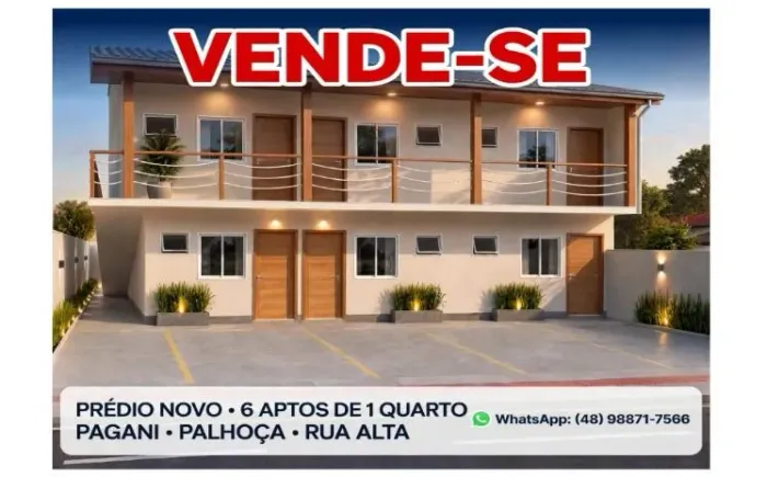 Vende se 6 apartamento de 1 quarto no pagani 