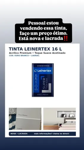 TINTA LEINERTEX COR OURO BRANCO