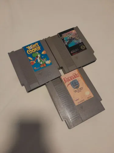 Lote de 3 fitas para nes original