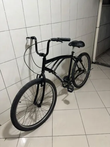 Bicicleta Aro 26 a venda, Bicicleta preta estilosa e confortável