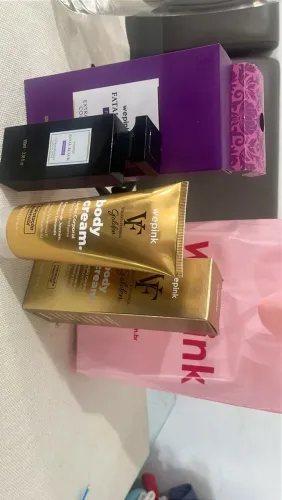 Perfume Fatal Black For Her e hidratante VF golden WEPINK