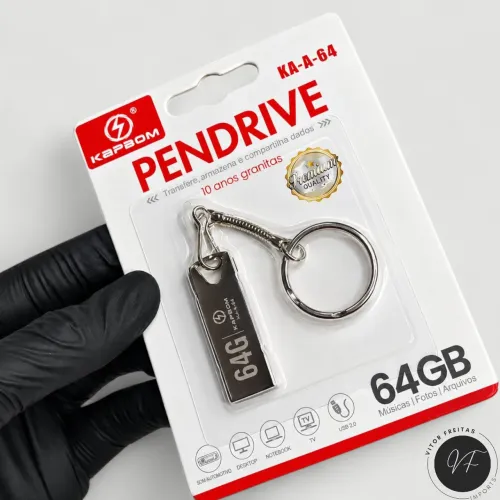 Pen Drive 64GB Kapbom | Entrega Grátis em VCA