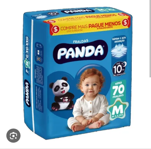 Fralda da marca Panda, tamanho M
