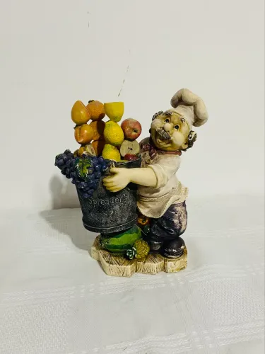 Kit Porta Espátulas De Patê Chef Cozinheiro Decorativo