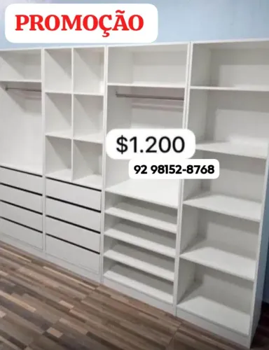 Closet com fundo modelos apartir 550
