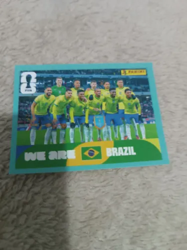 Figurinha seleção brasileira, we até Brazil.