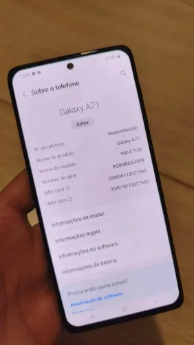 Samsung A71 dois chips 128gb