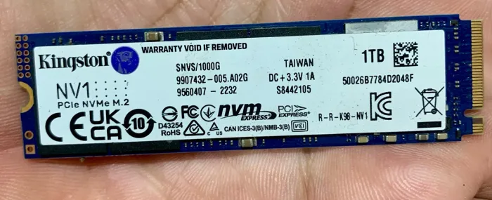 NVME de 1TB Kingston 