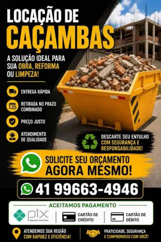 Aluguel de caçambas 