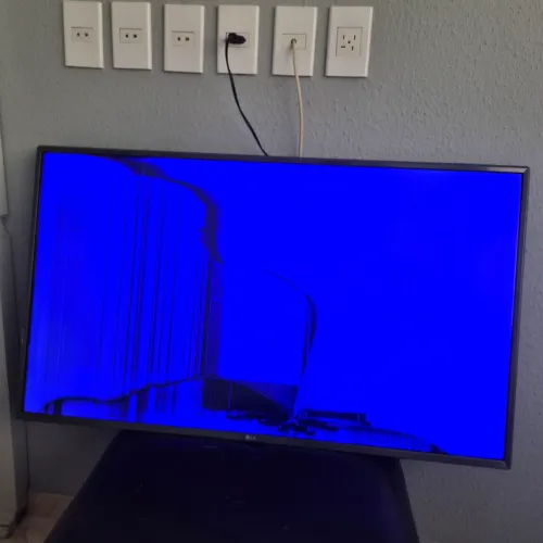 Tv LG tela trincada
