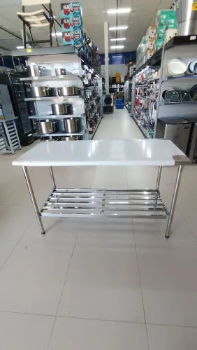 MESA DE MANIPULAÇÃO INOX 430 1.50 METRO X  70 LARGURA IMECA 