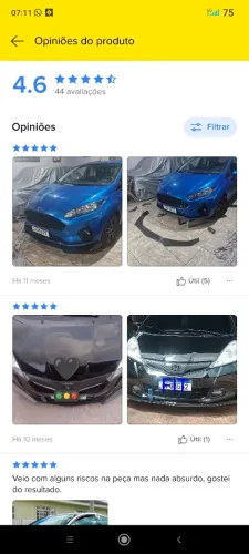 Front lip universal novo na caixa