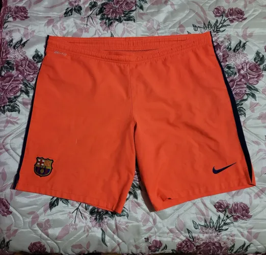 shorts de time de futebol Nike Barcelona Away 2014/15
