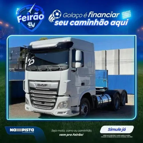 DAF XF 480 6X2 ANO 2025 EURO 6 - COM 110 MIK KM - ASSISTENTE DE FAIXA E COLISÃO