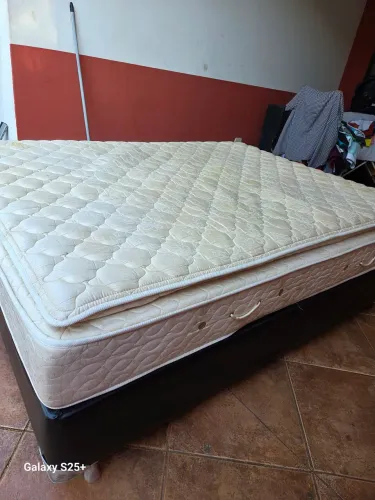 Cama box casal com colchão