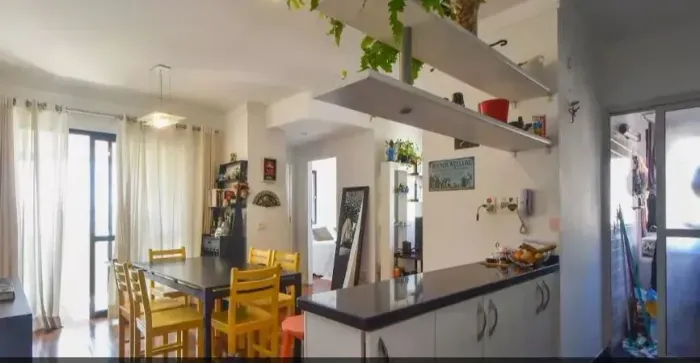 127996 Brooklin 52 m² 1 dormitório com 1 vaga .Perto do Metro Campo Belo