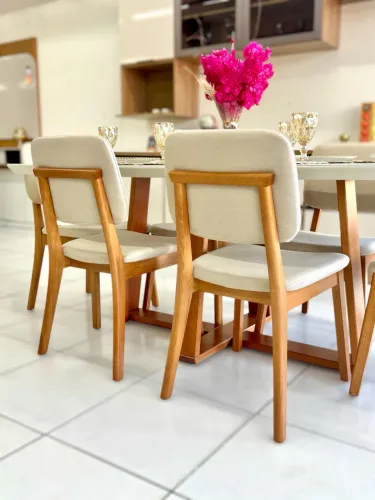 MESA DE JANTAR CLASSIC 6 CADEIRAS