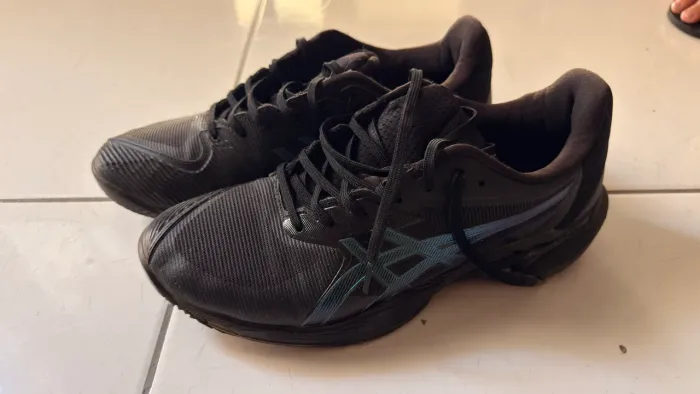 Tênis Asics Solution Speed FF 3 Clay - Preto/Azul Metal