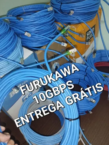 Cabo de rede Ethernet cat5e e Cat6 100% Cobre 10gbps/250mhz<br><br>