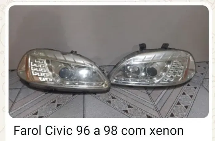Faróis Honda Civic 96 a 98 dianteitos com xenom