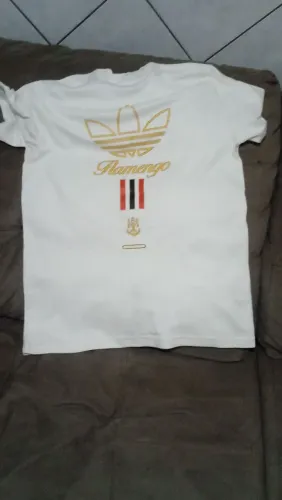 Vendo camisa flamengo branca trefoil dourado Adidas importada do Vietnã