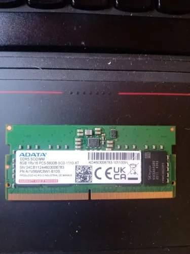 Memória  DDR5 8gb SODIMM 5600MHz 