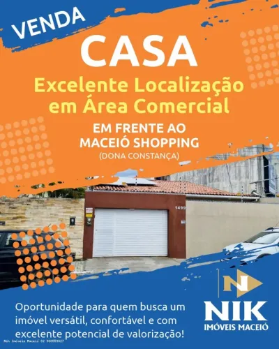 Casa Comercial para Venda em Maceió, Jatiúca, 3 dormitórios, 1 suíte, 2 banheiros, 2 vagas