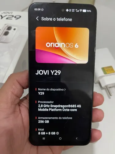Smartphone Jovi Y29 256gb 16gb de ram