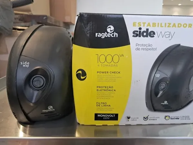 Estabilizador Ragtech 1000VA Microprocessado Proteção Anti-Falhas - POUQUÍSSIMO USADO!
