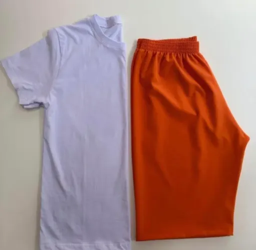Kit de roupa detentos, short blusa e presidio/CDP/CPP/penitenciário-cadeia-deten