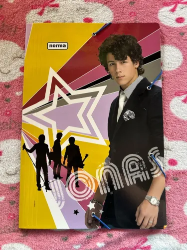 pasta jonas brothers rara vintage disney vintage papelaria anos 2000