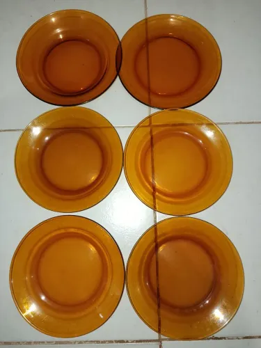 VENDO RARIDADE CONJUNTO 6 PRATOS (((DURALEX)))