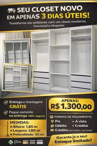 Closet a pronta entrega