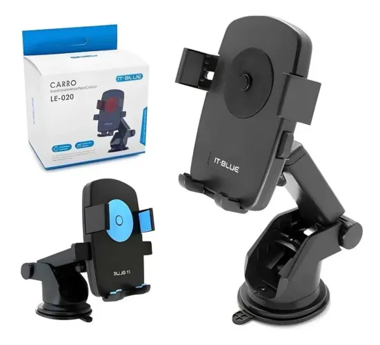 Suporte Veicular Universal Ventosa It - Blue Le-020