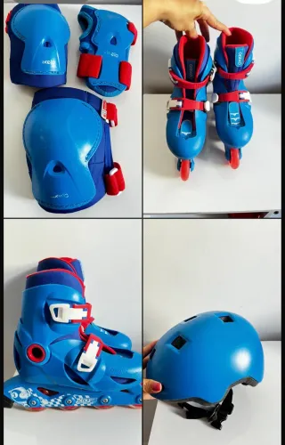 Kit proteção + patins