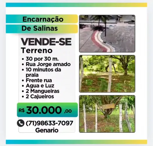 Terreno em Encarnação de Salinas