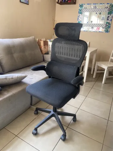 Cadeira de escritório ergonômica com suporte lombar - Python Fly