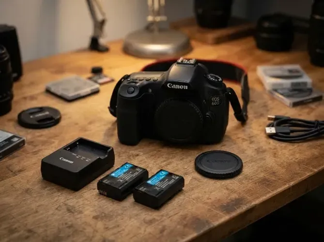 Canon EOS 60D ? 2 Baterias, Carregador e Manual