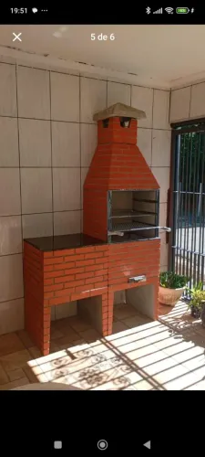 Churrasqueira com bancada