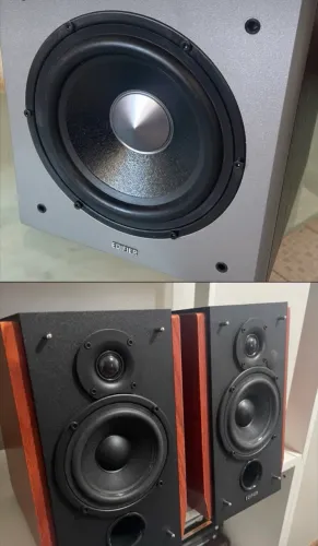 Subwoofer Edifier T5 + Monitores de áudio Edifier R1700BT