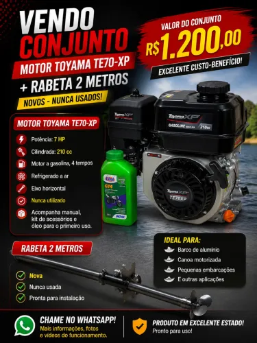 Motor TOYAMA TE70-XP + RABETA