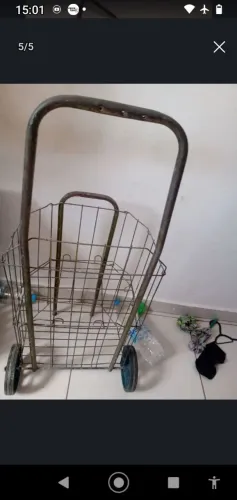 Carrinho de feira perfeito as condições